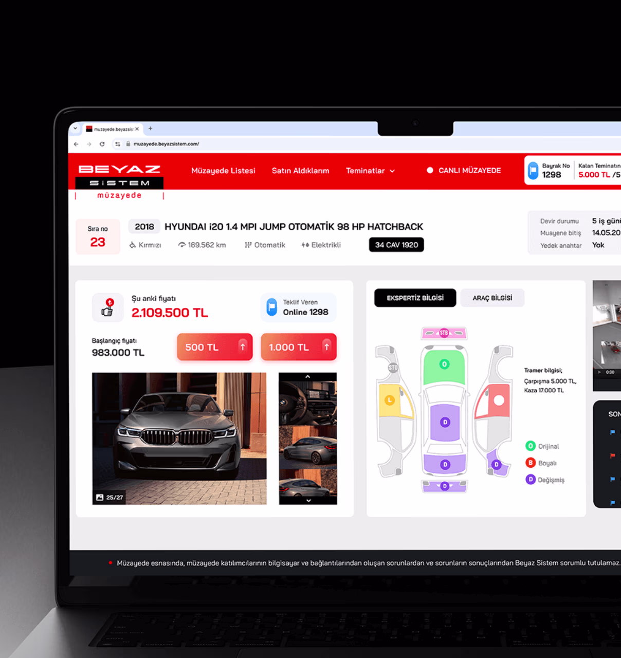 Beyaz sistem ikinci el